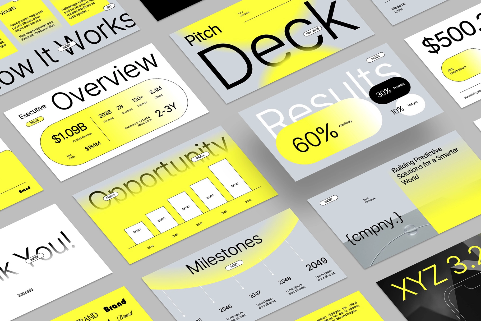 Modern Pitch Deck Presentation Keynote Template