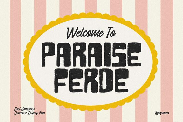 Paraise - Bold Condensed Font