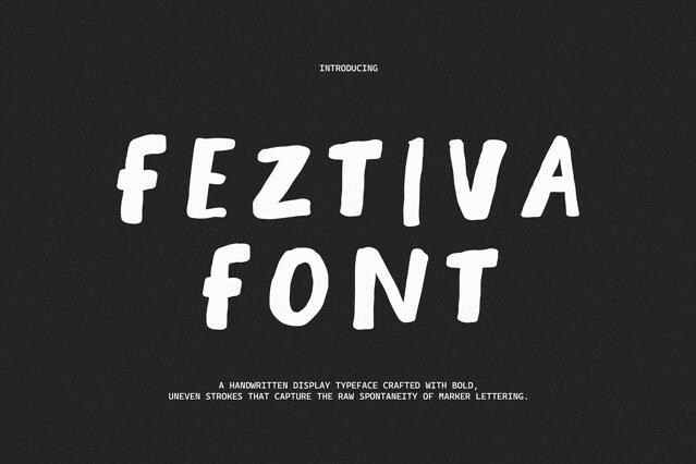 Feztiva - Rough Marker Font