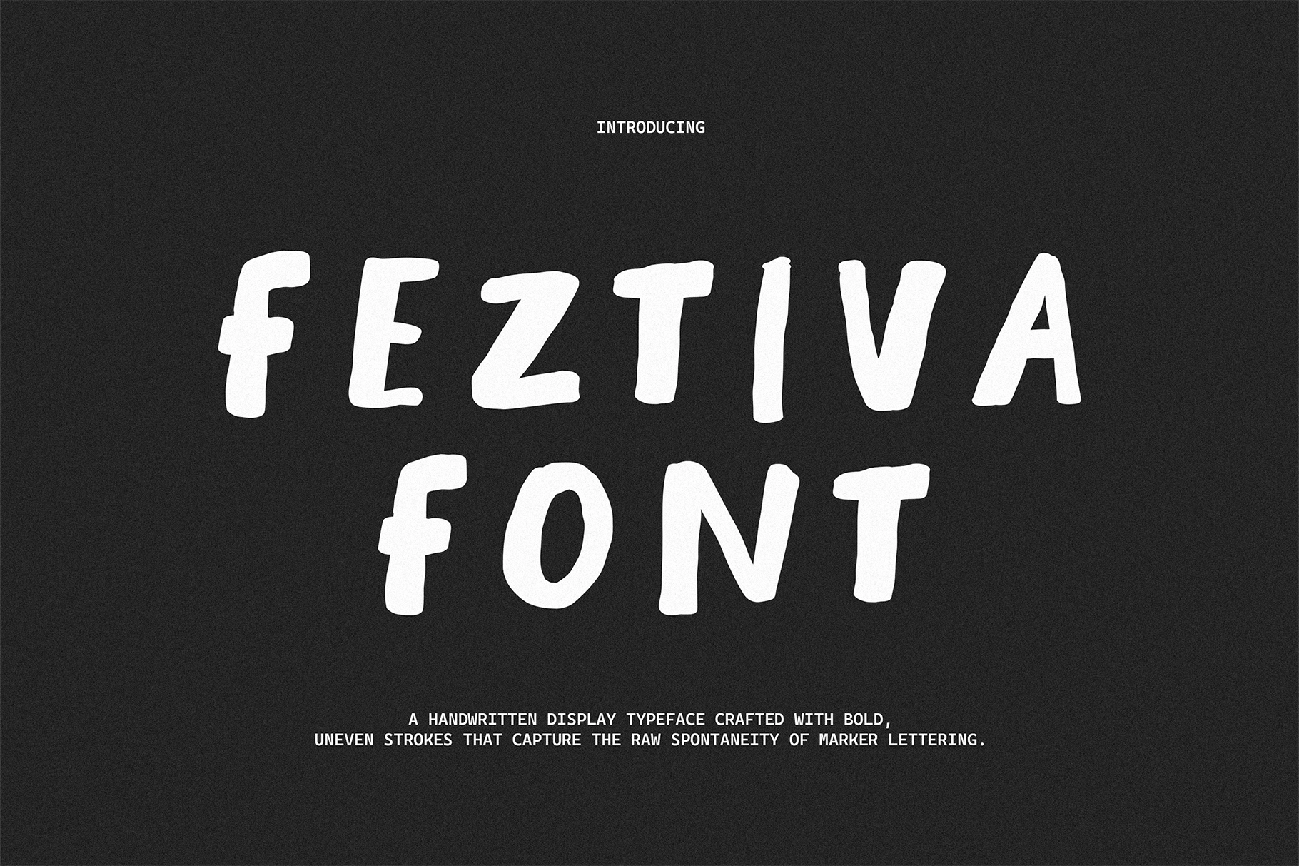 Feztiva - Rough Marker Font