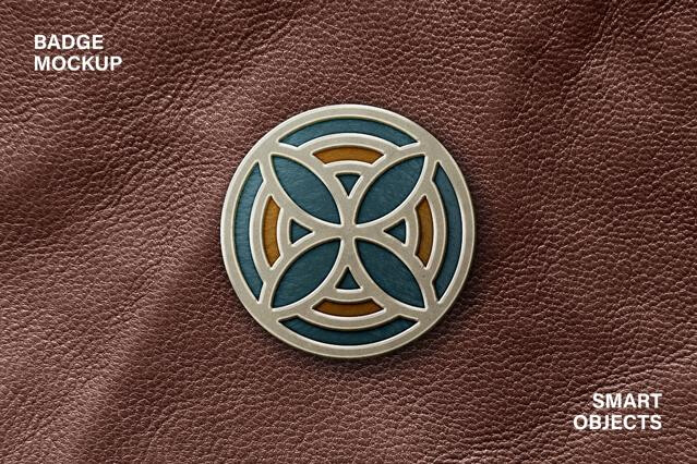 Logo Enamel Pin Mockup
