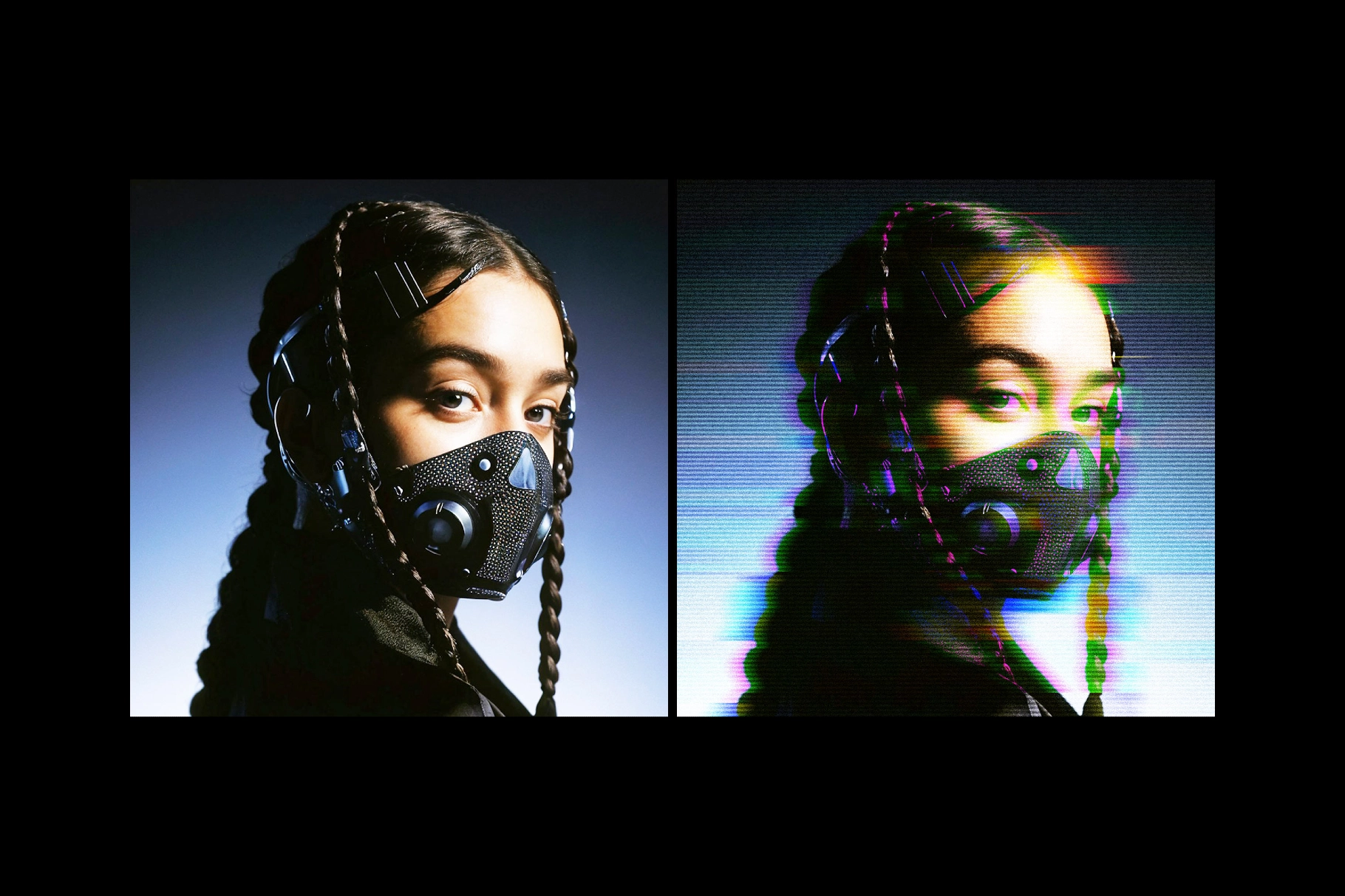 Blurred Glitch Photo Effect