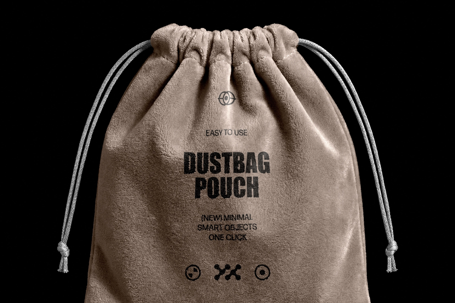 Plush Dust Bag Mockup