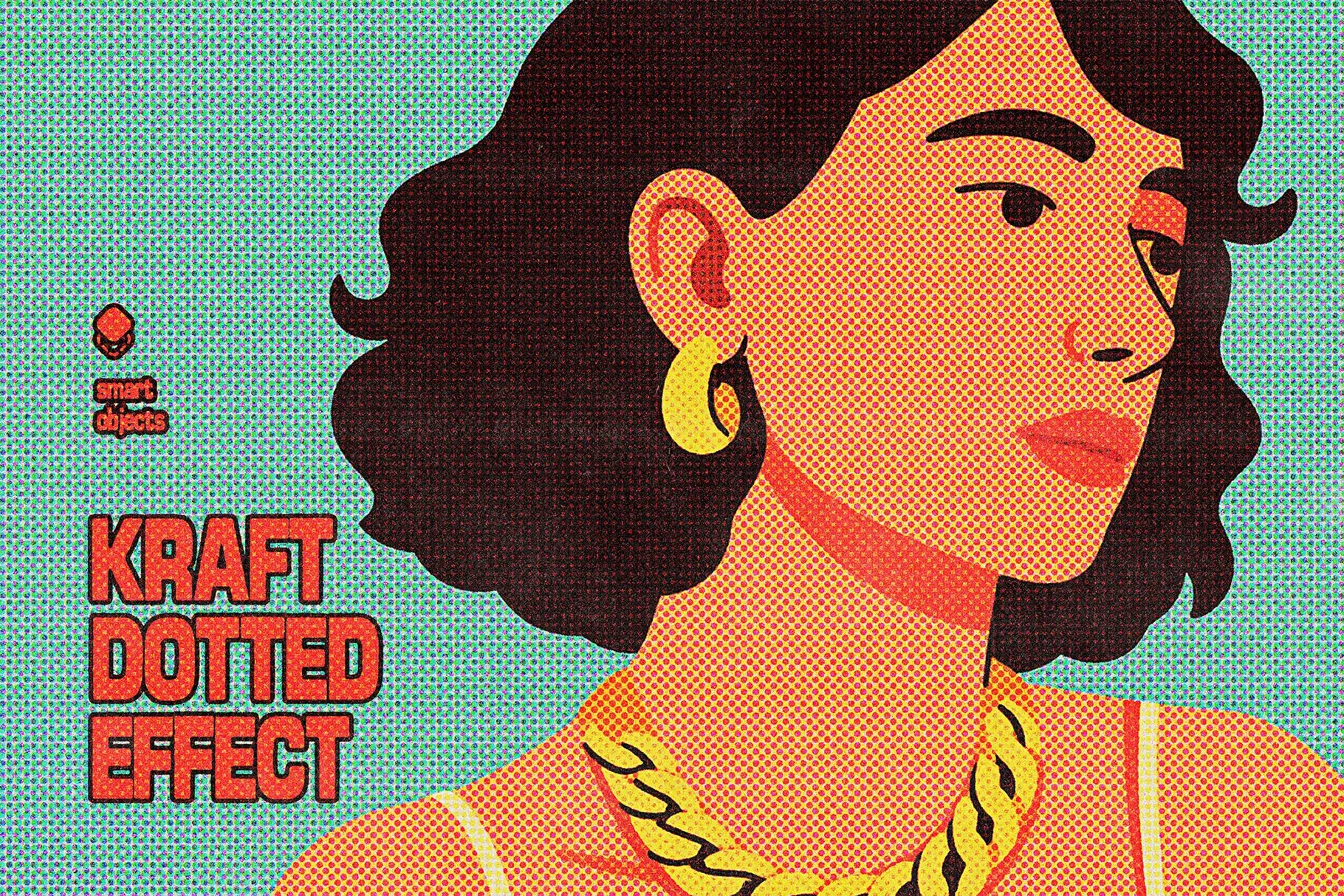 Retro Dotted Printer Design Effect