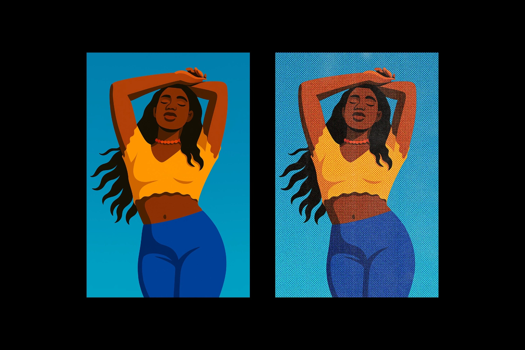 Retro Dotted Printer Design Effect