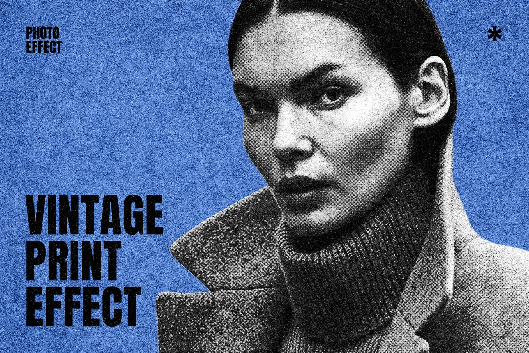 Vintage Halftone Photo Effect