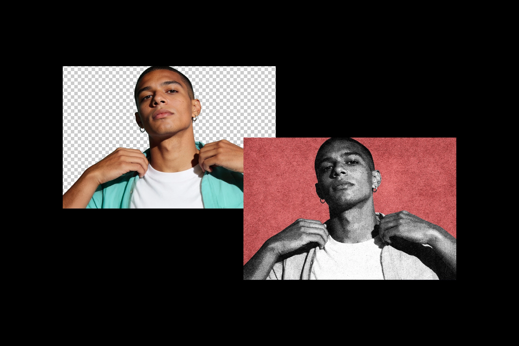 Vintage Halftone Photo Effect