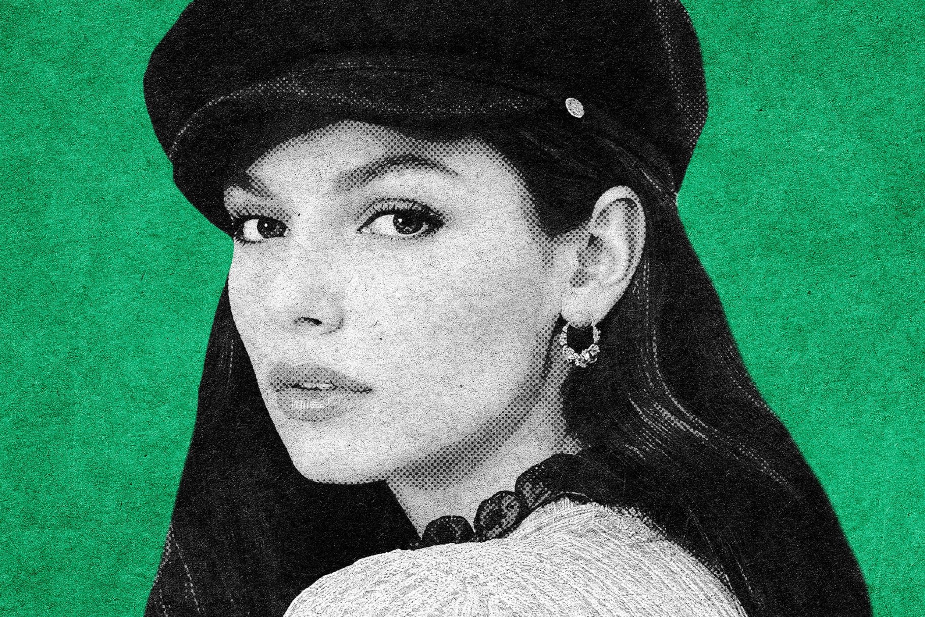 Vintage Halftone Photo Effect