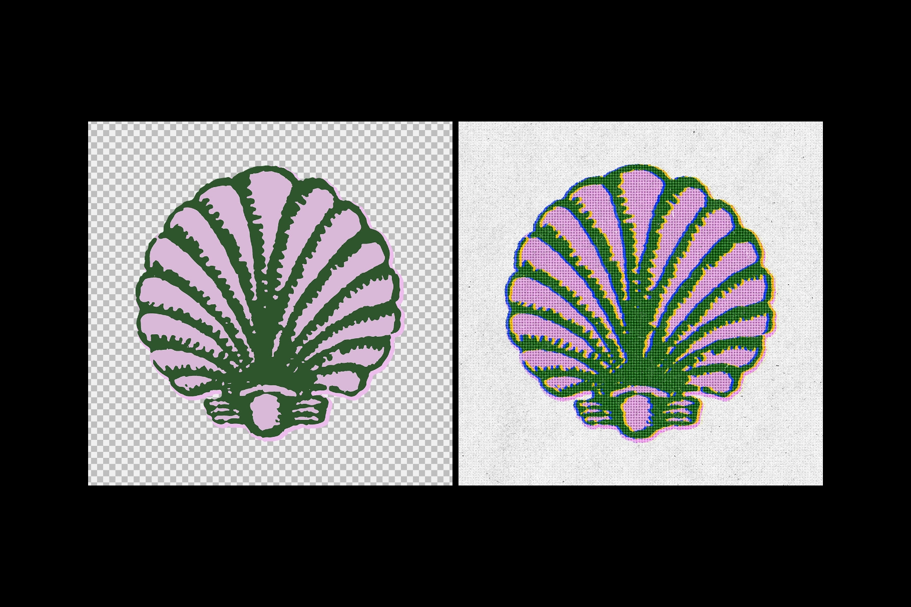 Paper Halftone Print Effect