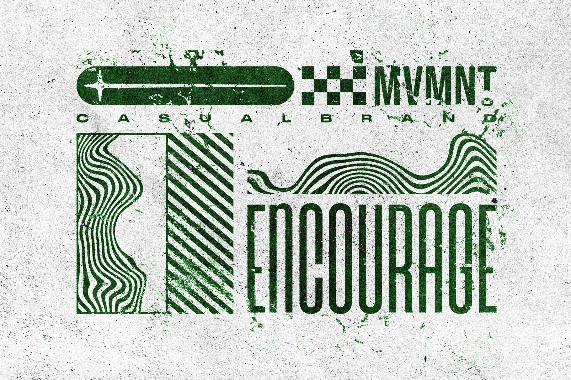 Smudge Grunge Print Text Effect