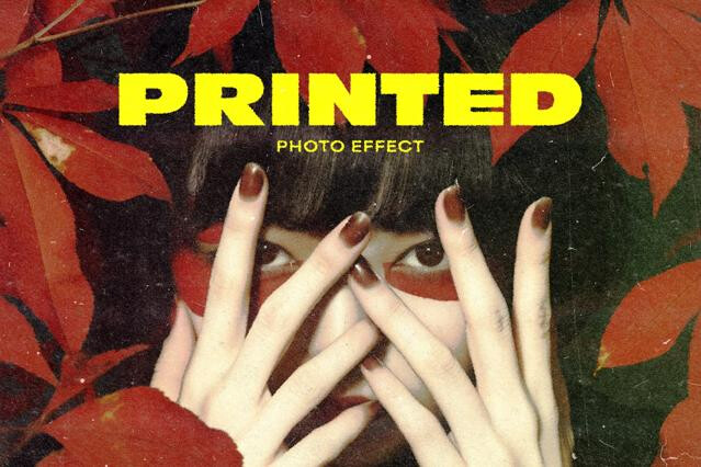 Grunge Printed Photo Effect