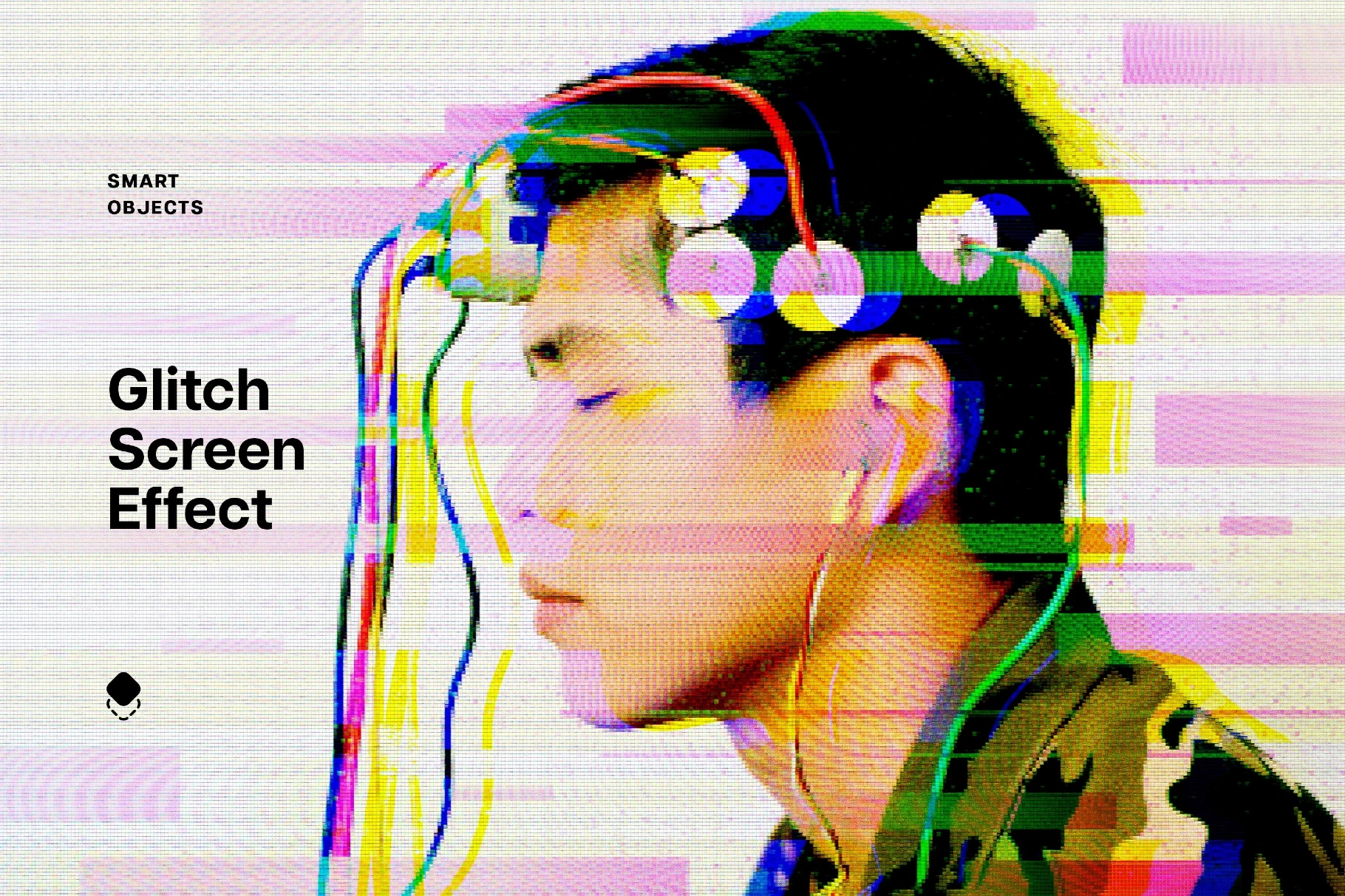 Screen Glitch Photo Effect