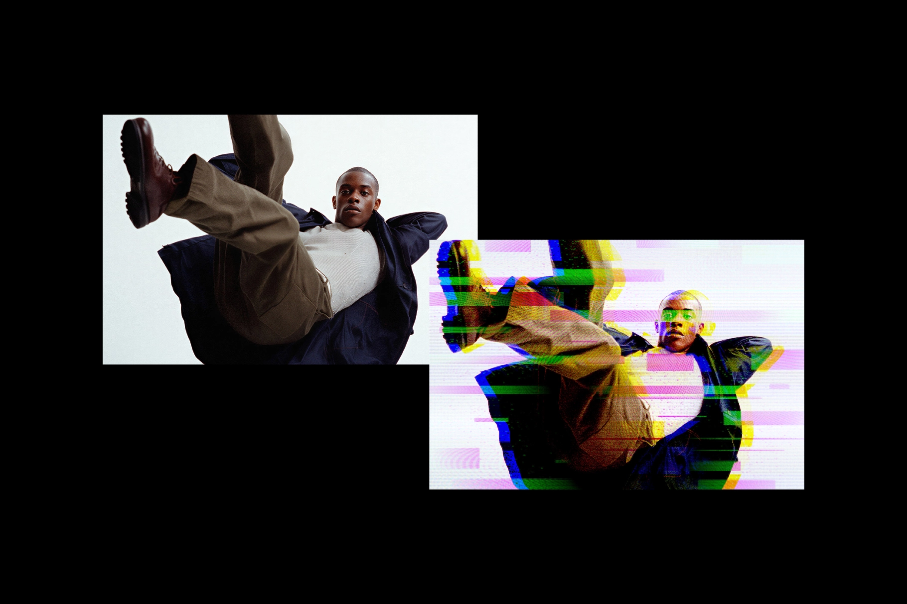 Screen Glitch Photo Effect