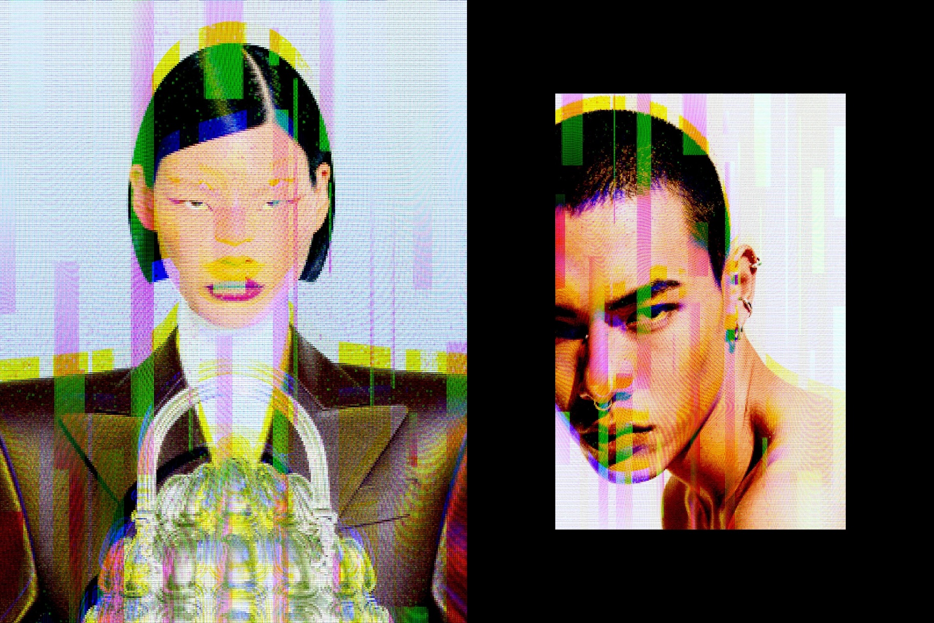 Screen Glitch Photo Effect