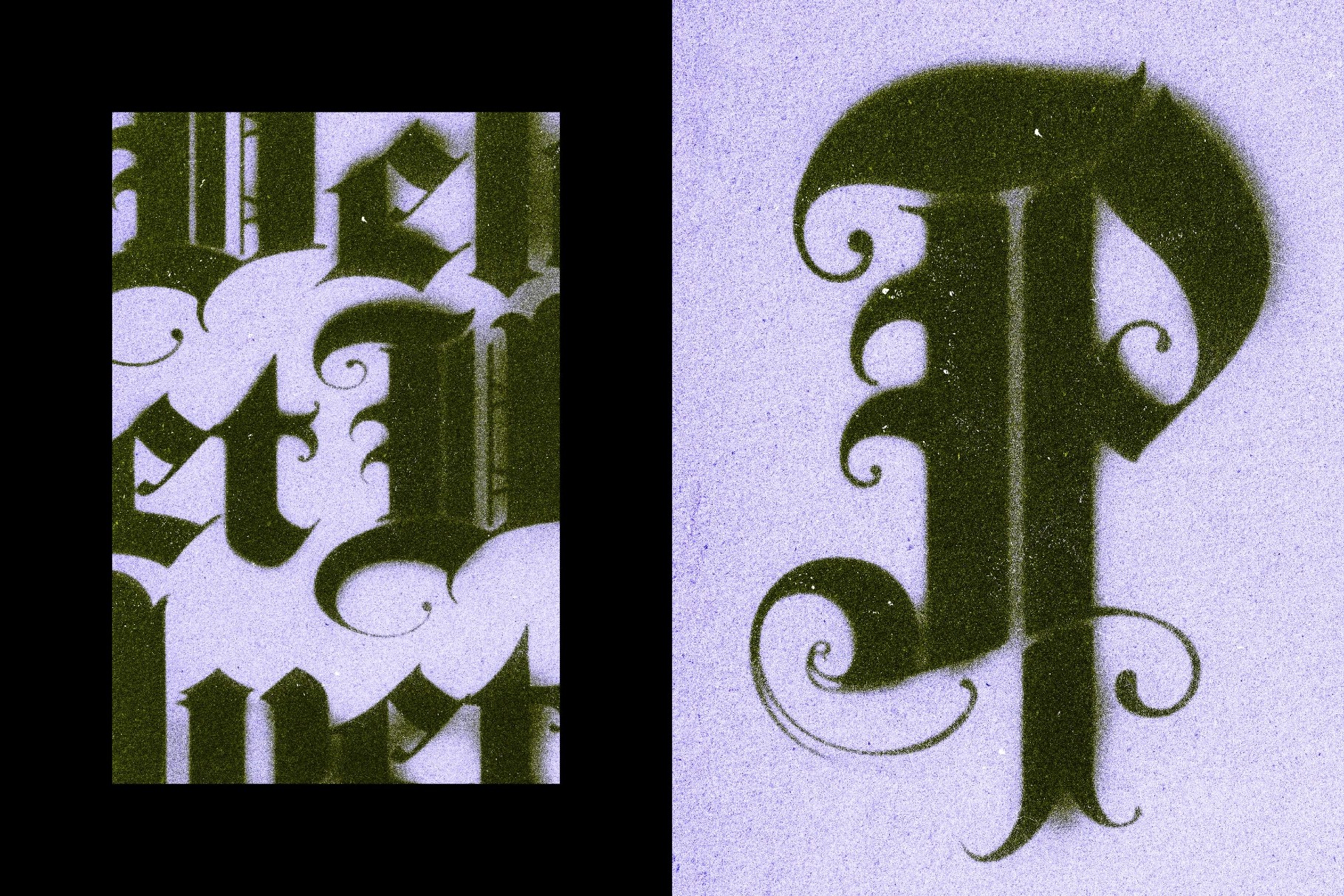 Dirty Ink Print Text Effect