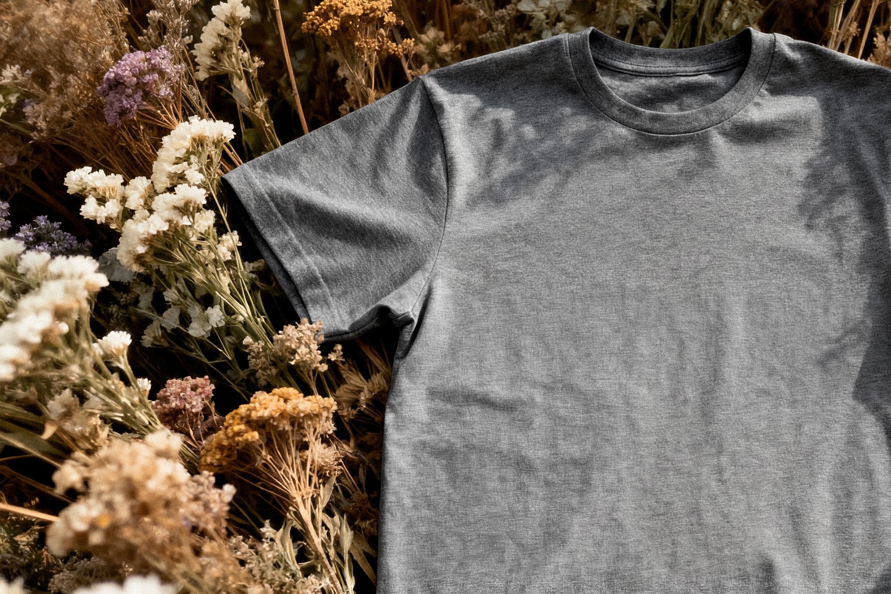 T-Shirt Mockup — Flat Lay Scene