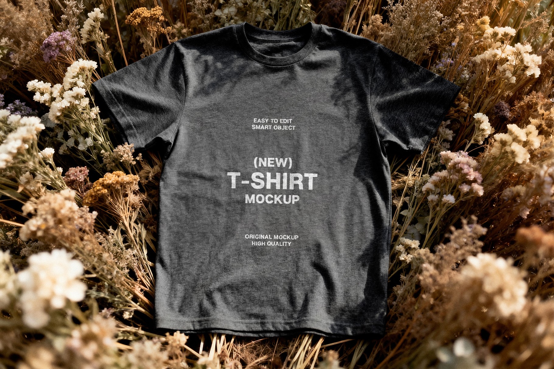 T-Shirt Mockup — Flat Lay Scene