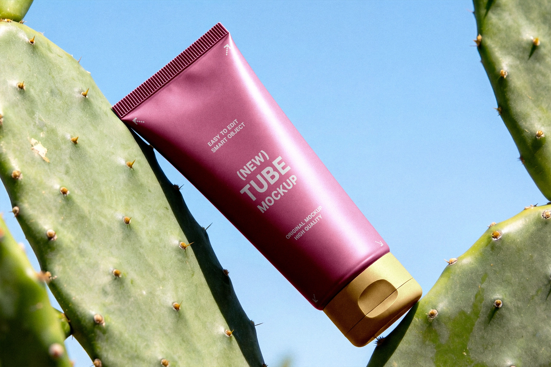 Skincare Tube Packaging Mockup