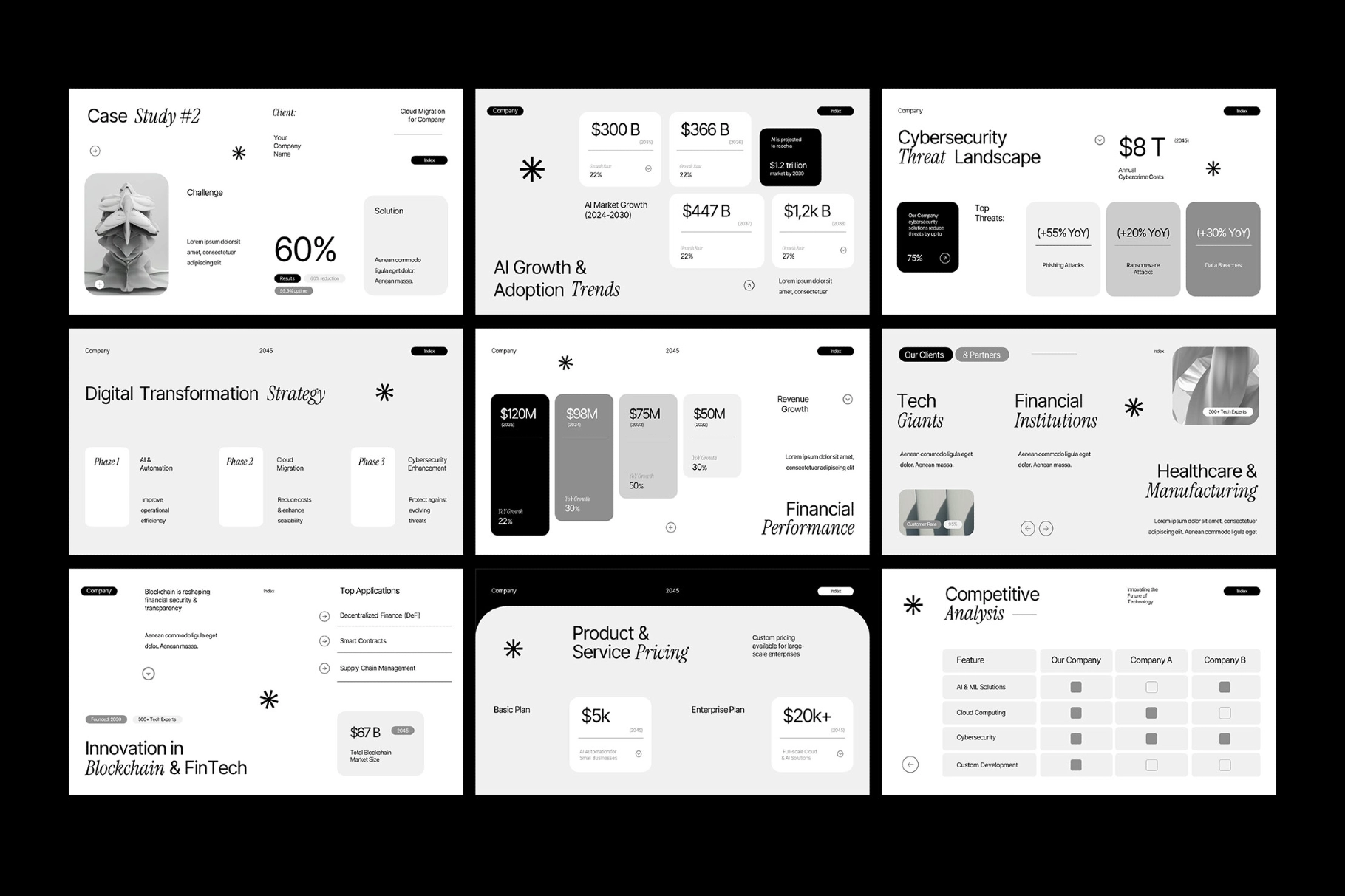 Interactive Technology Business Company Powerpoint