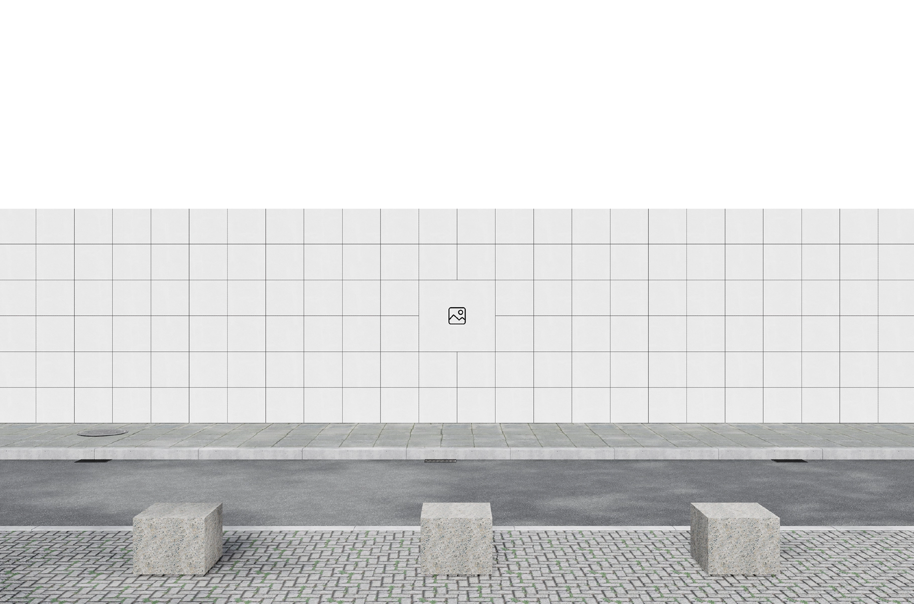 Outdoor Street Wall Mockup