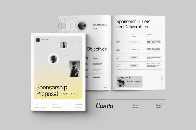 CANVA Sponsorship & Partnership Proposal Brochure