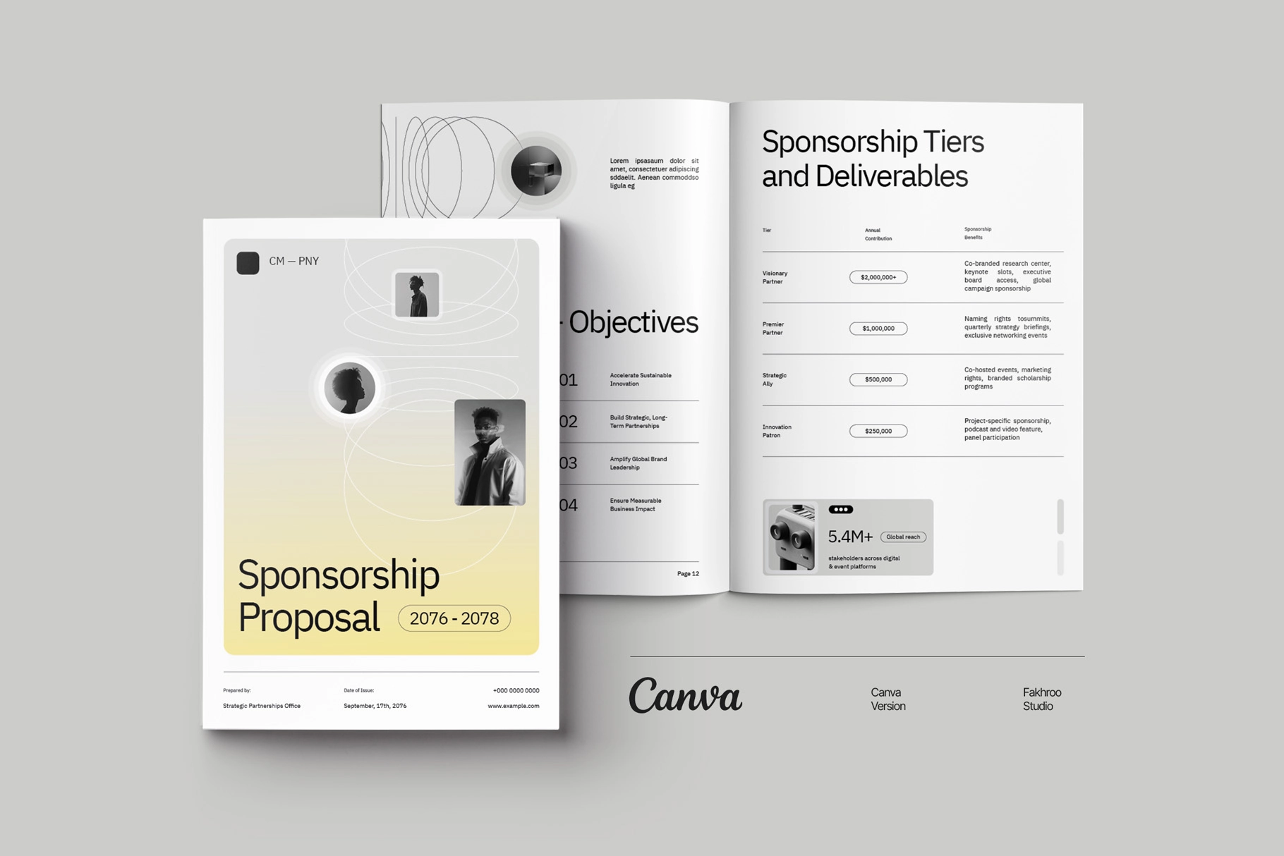 CANVA Sponsorship & Partnership Proposal Brochure