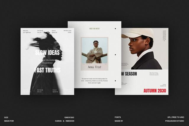 The Drop Instagram Templates Collection
