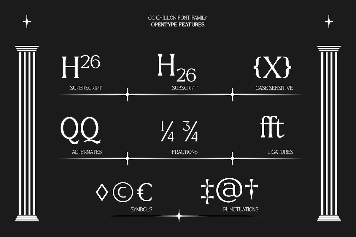 GC Chillon - Roman Serif Display Font
