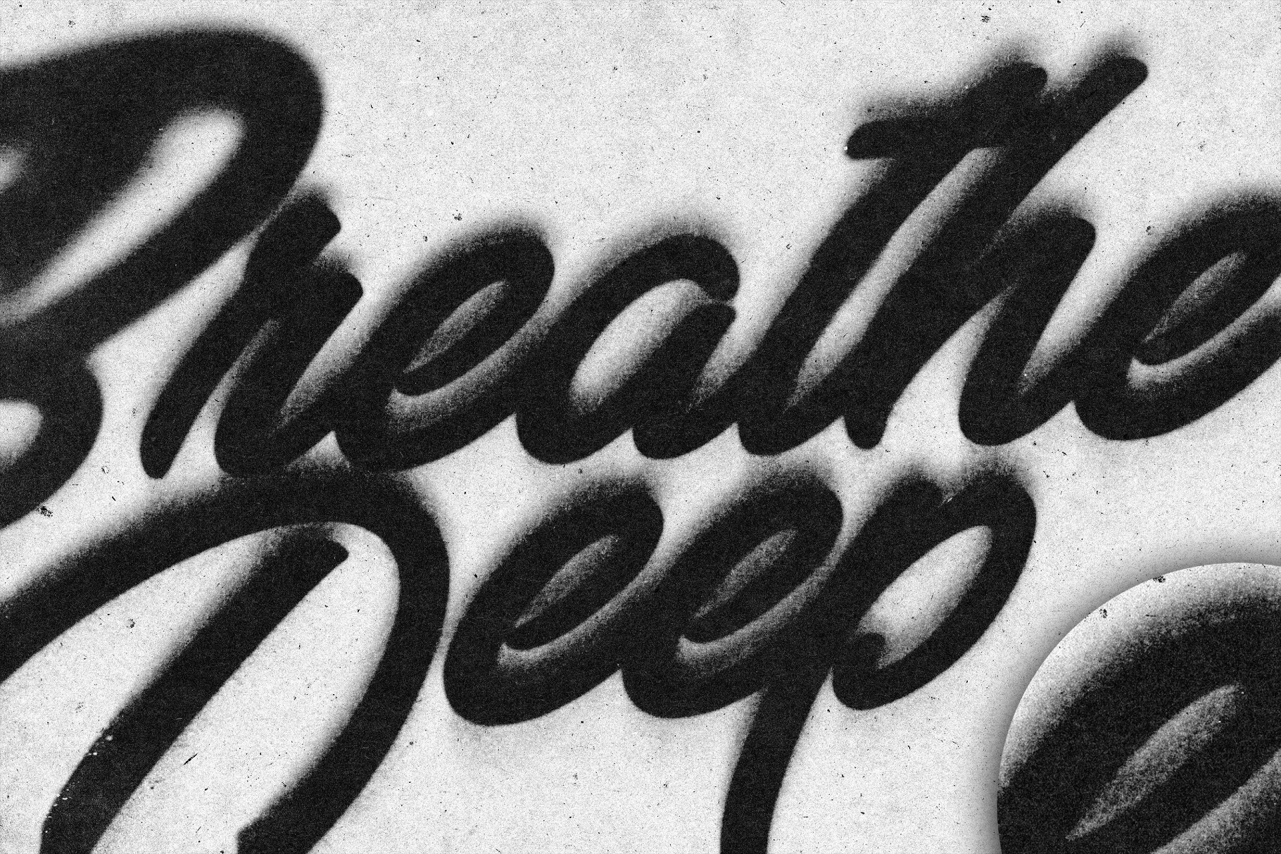 Grunge Ink Print Text Effect