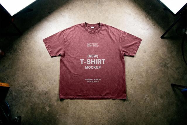 Studio Floor T-Shirt Mockup