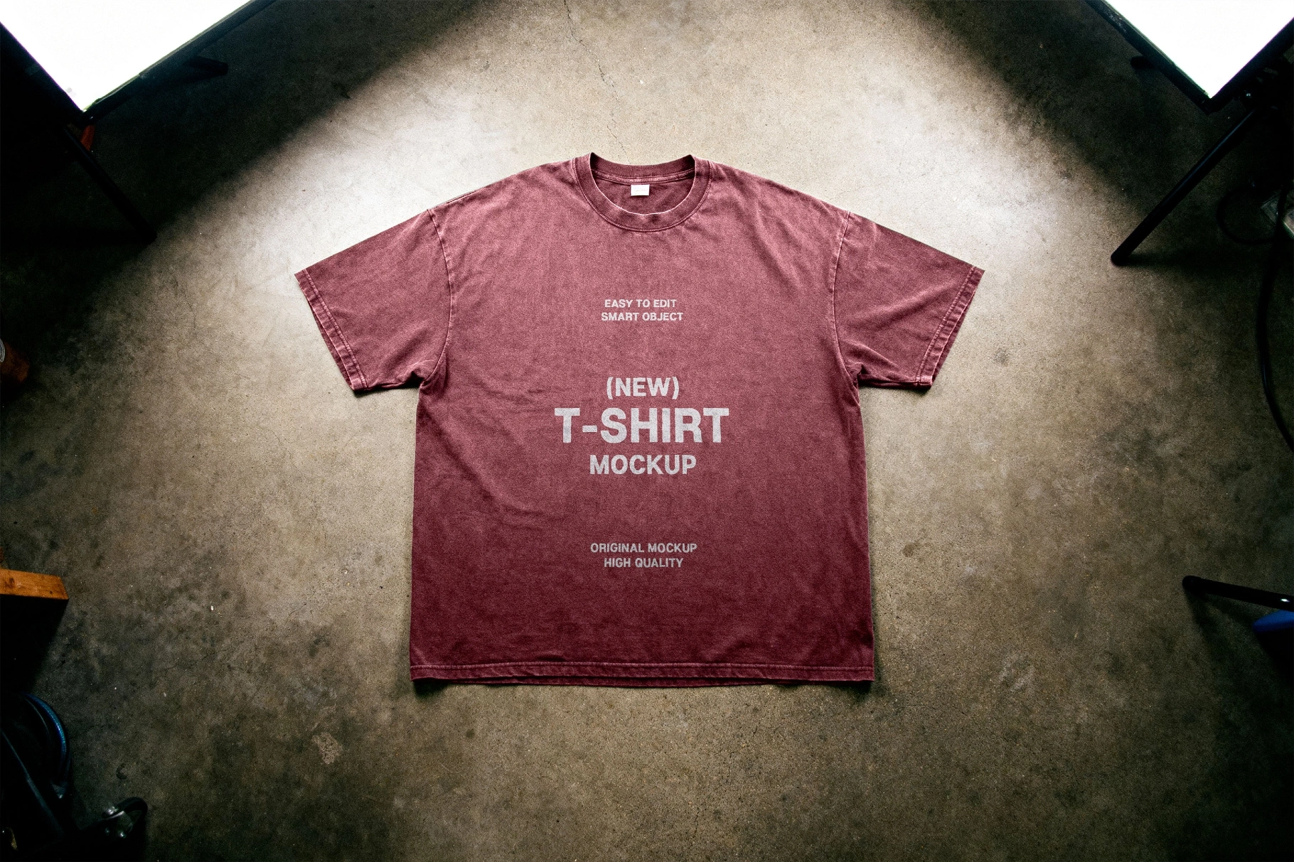 Studio Floor T-Shirt Mockup