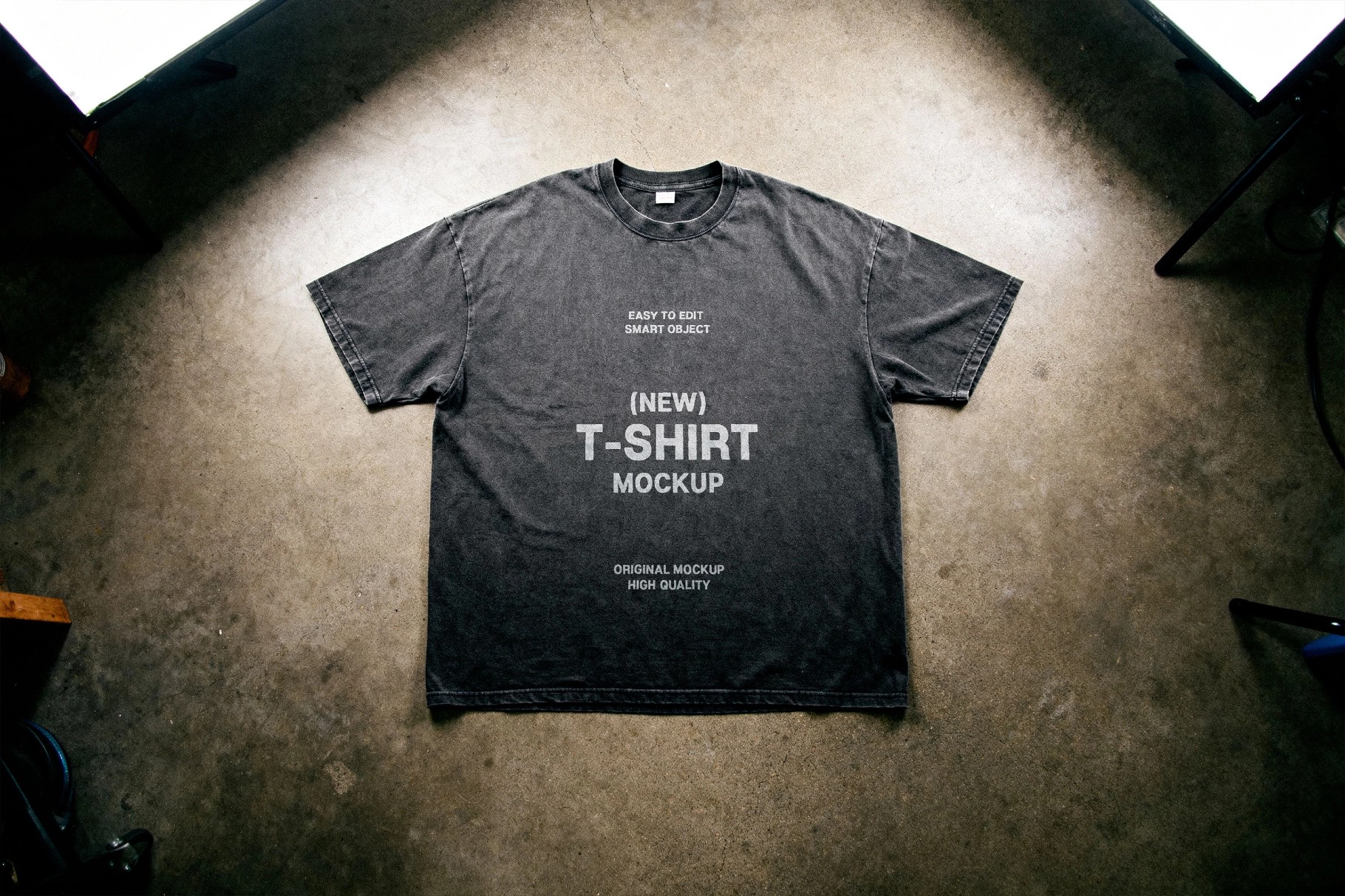 Studio Floor T-Shirt Mockup