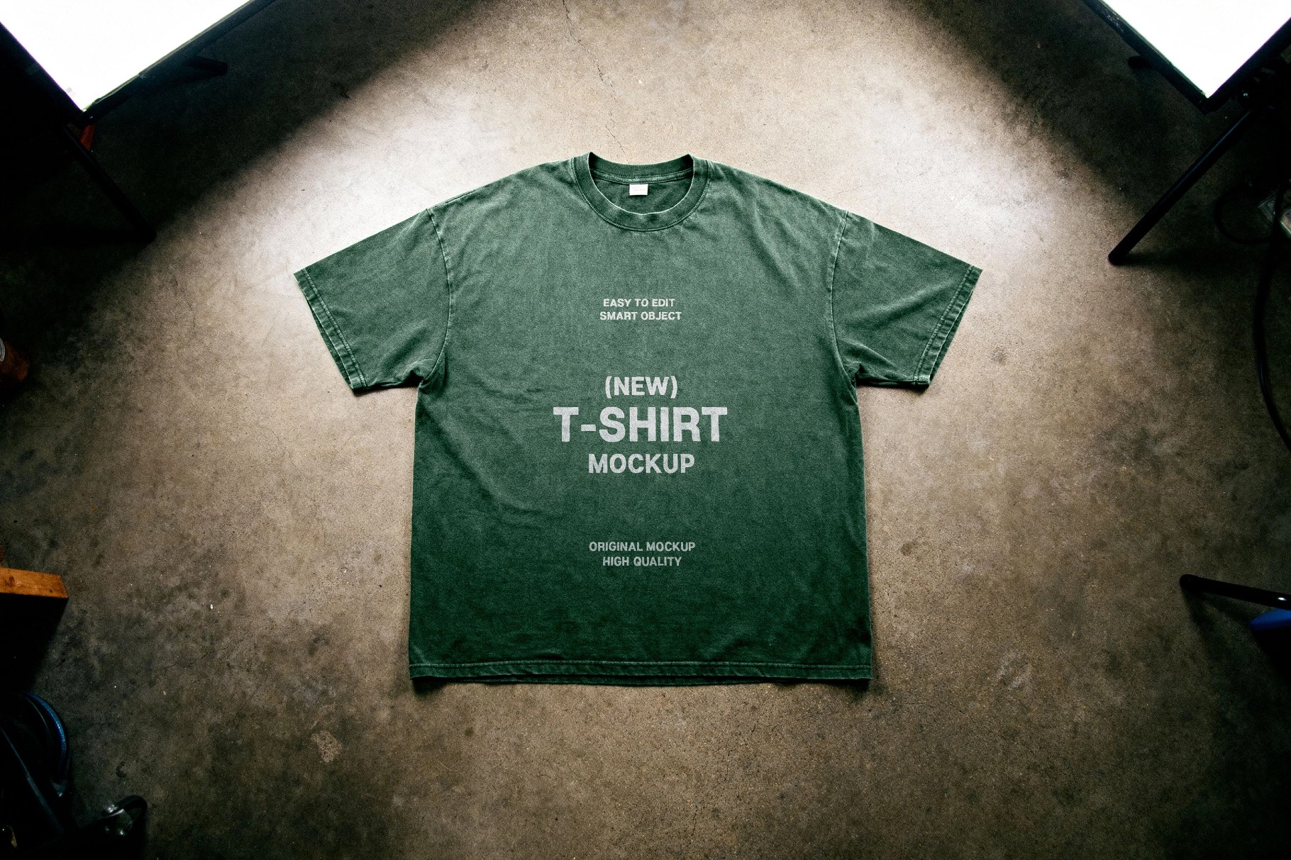 Studio Floor T-Shirt Mockup