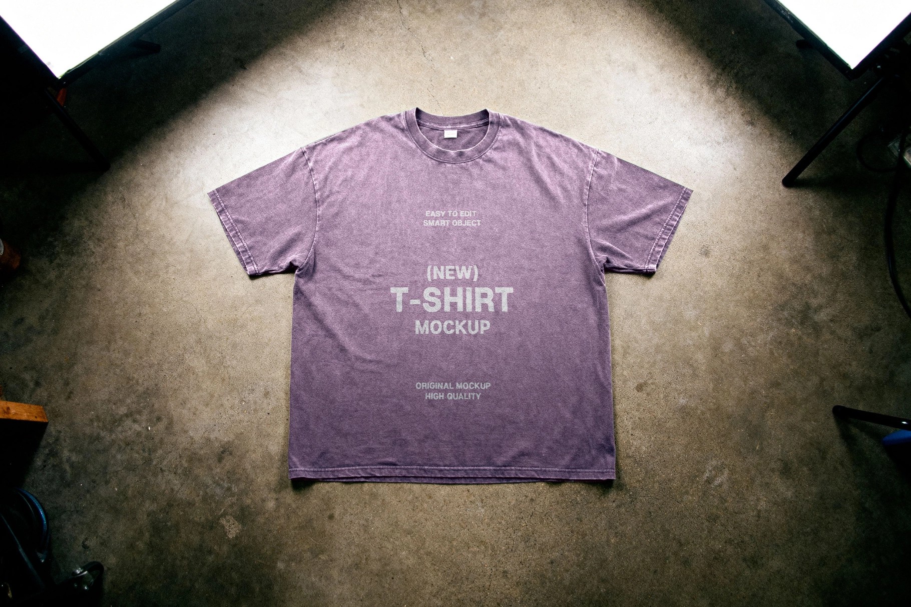 Studio Floor T-Shirt Mockup