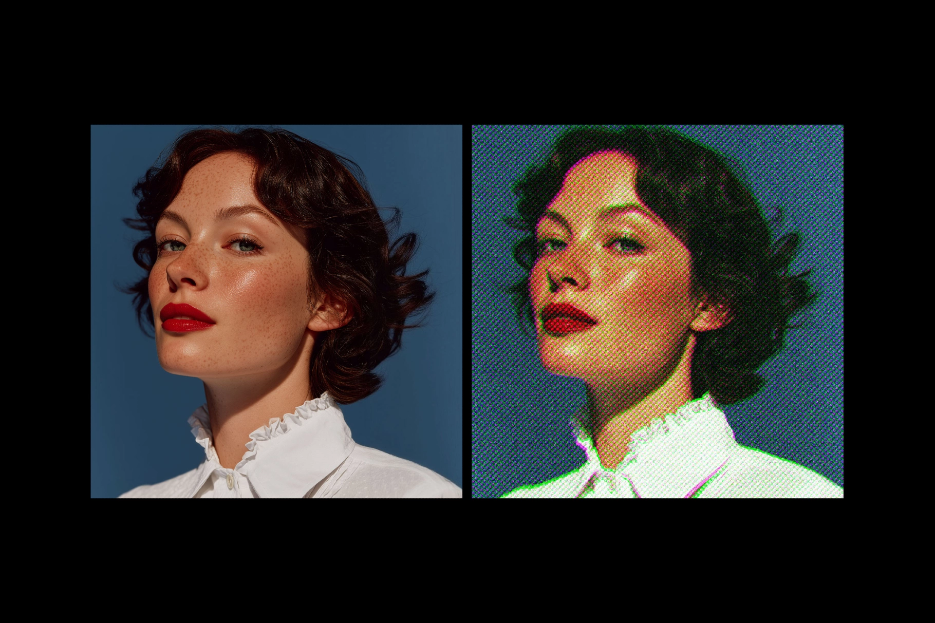 Retro Magazine Halftone Effect