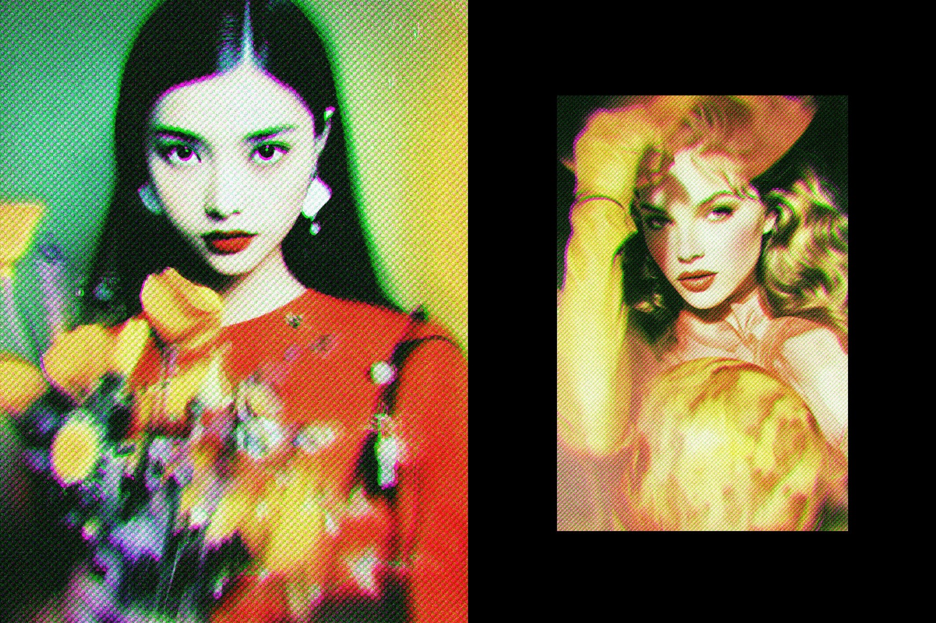 Retro Magazine Halftone Effect