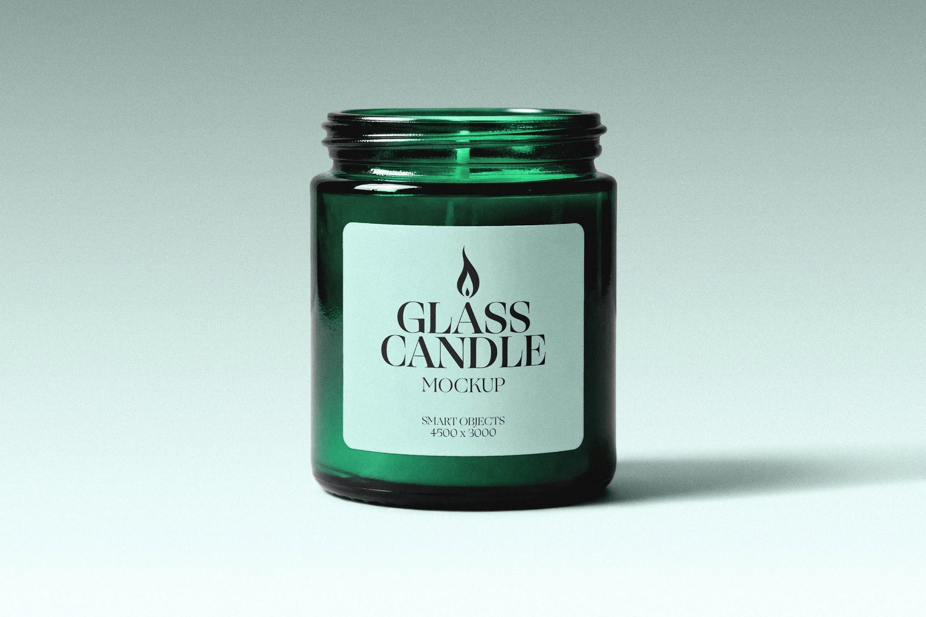 Glass Jar Candle Mockup