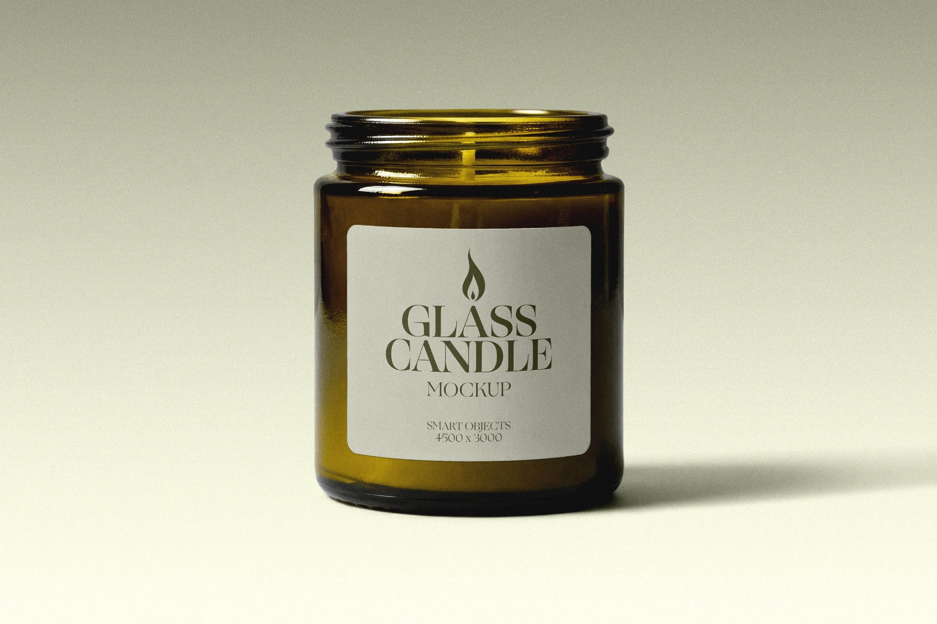 Glass Jar Candle Mockup
