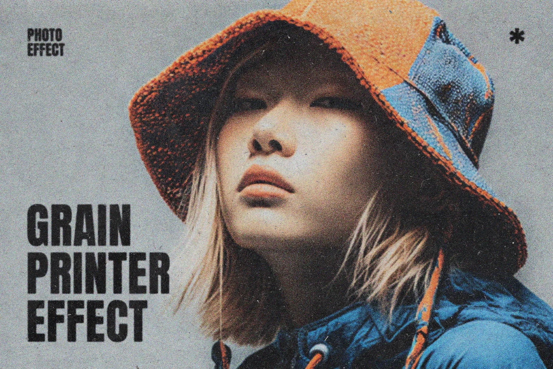 Grain Printer Photo Effect