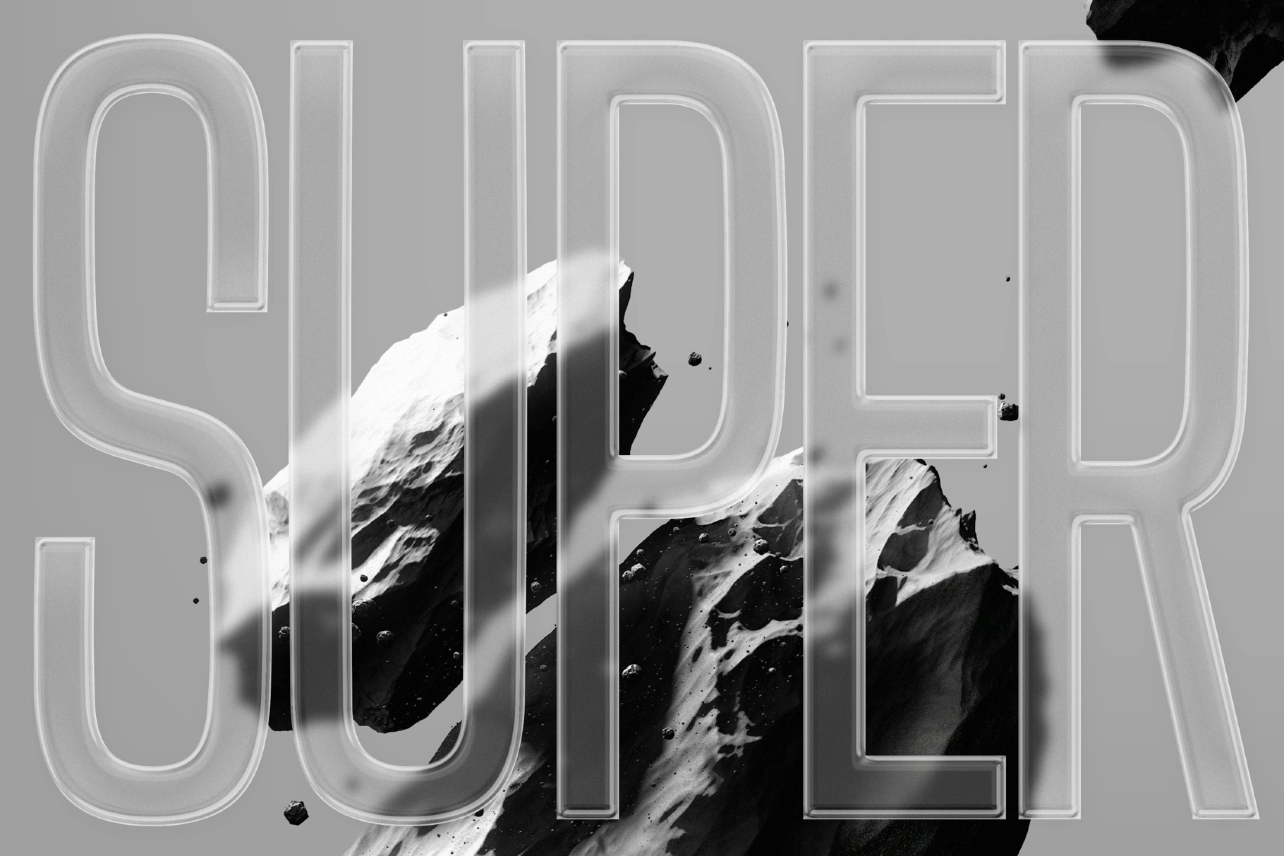 Modern Liquid Glass Text Effect