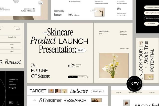 Cosmetic Launch Presentation Keynote Template