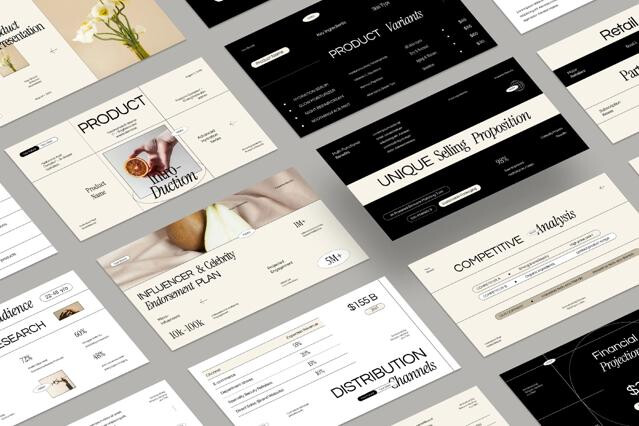 Interactive Skincare Product G-Slides Template