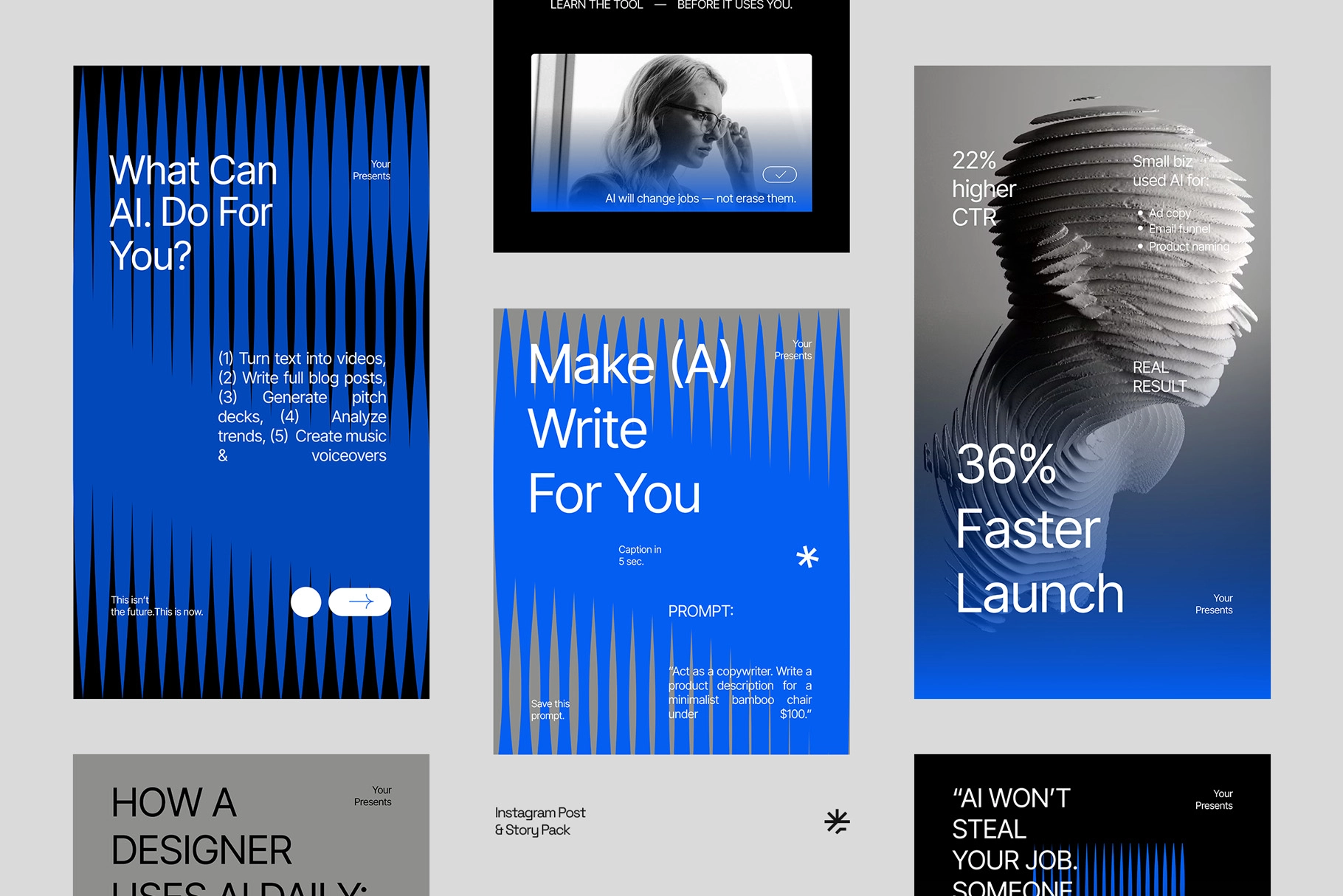 AI Automation Instagram Pack for Affinity