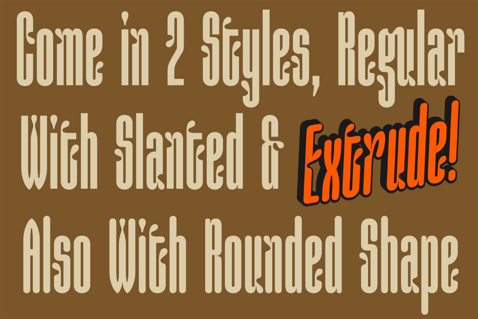 AOT Creamilk – A Playful Condensed Display Font