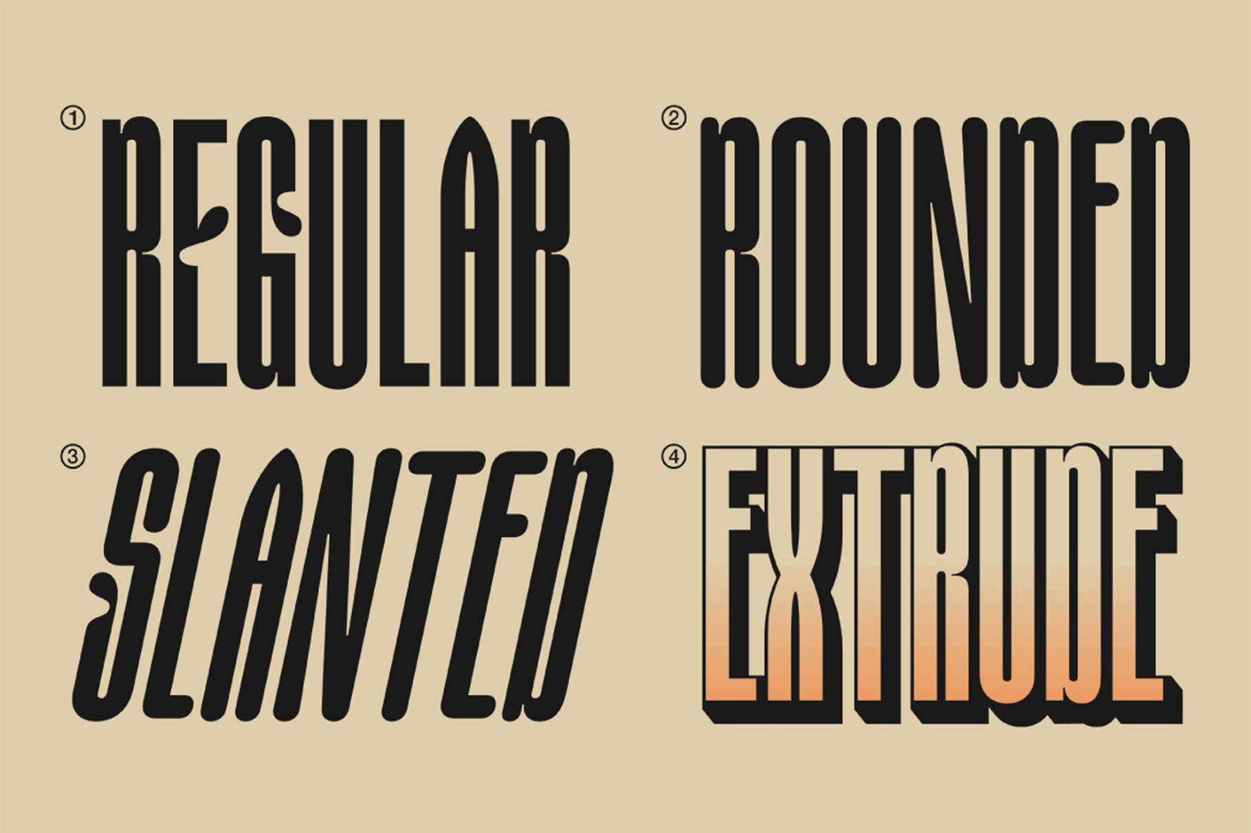 AOT Creamilk – A Playful Condensed Display Font