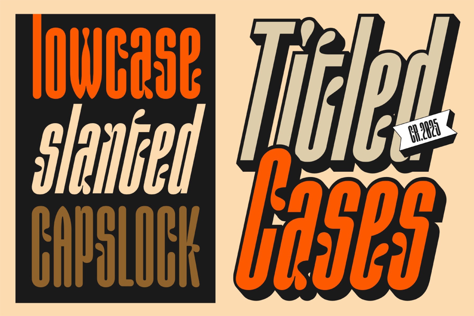 AOT Creamilk – A Playful Condensed Display Font