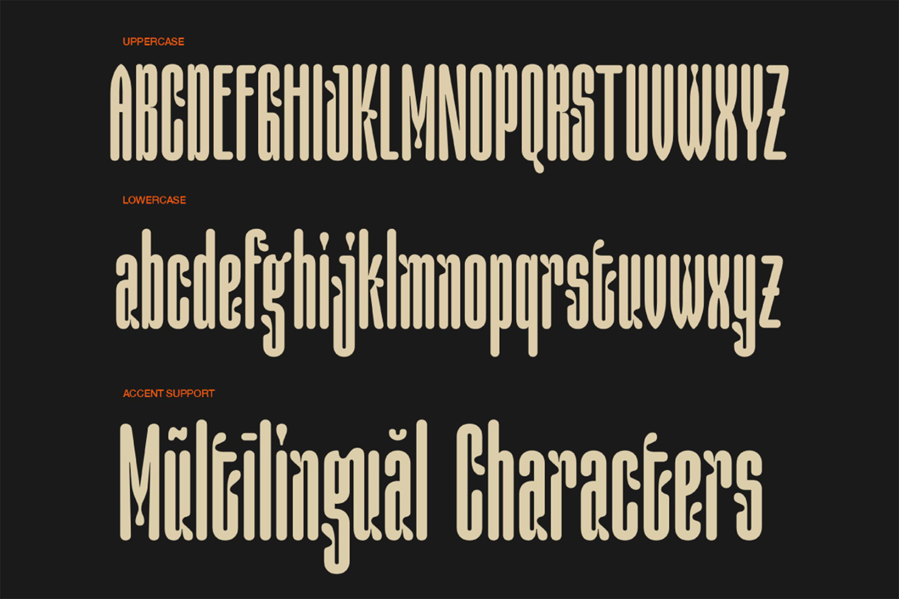 AOT Creamilk – A Playful Condensed Display Font