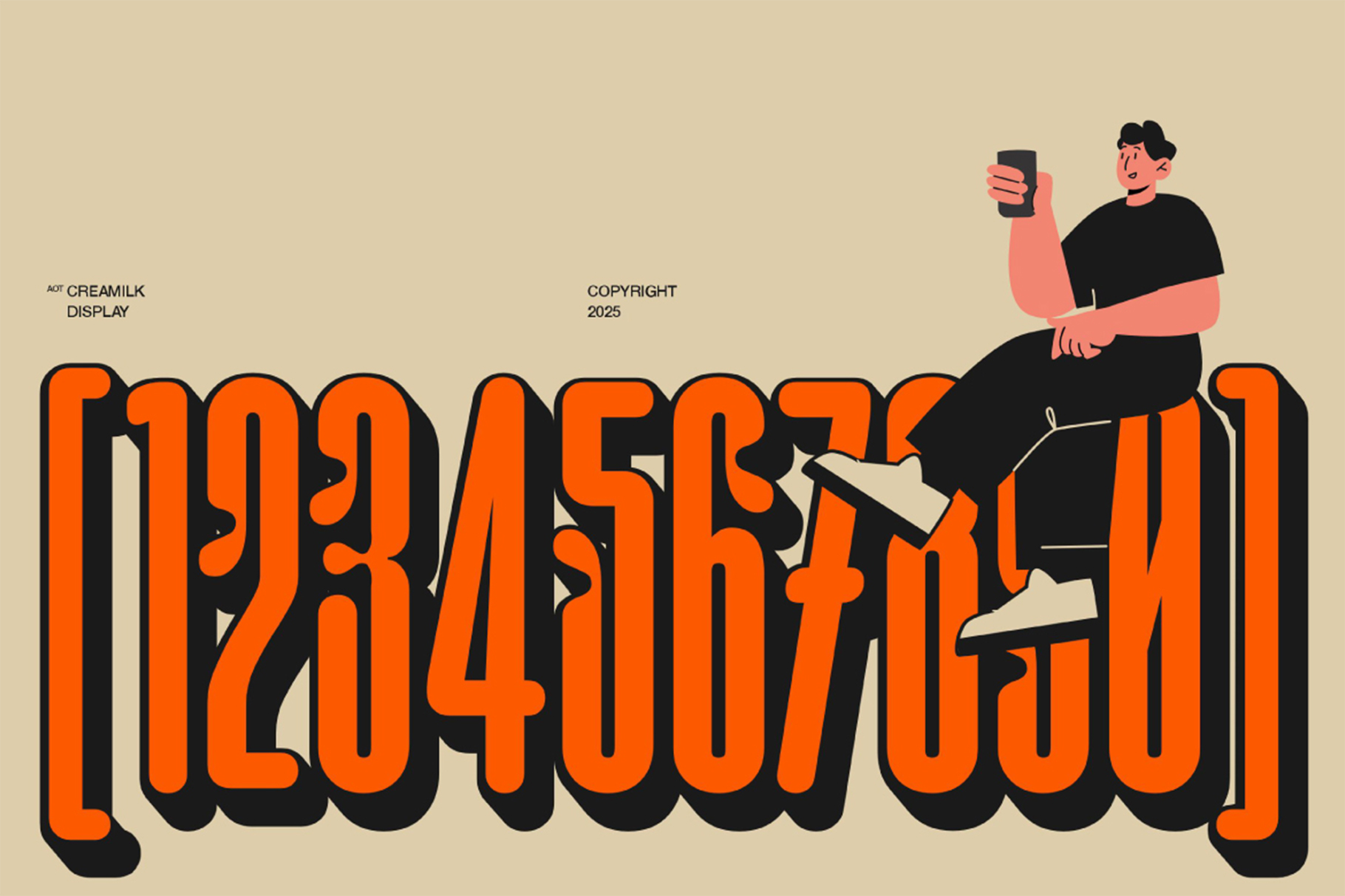 AOT Creamilk – A Playful Condensed Display Font