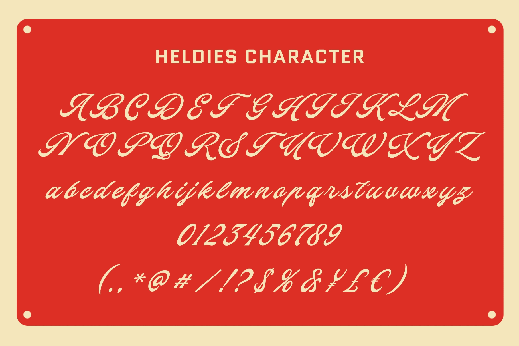 Heldies – Classic Americana Script Font