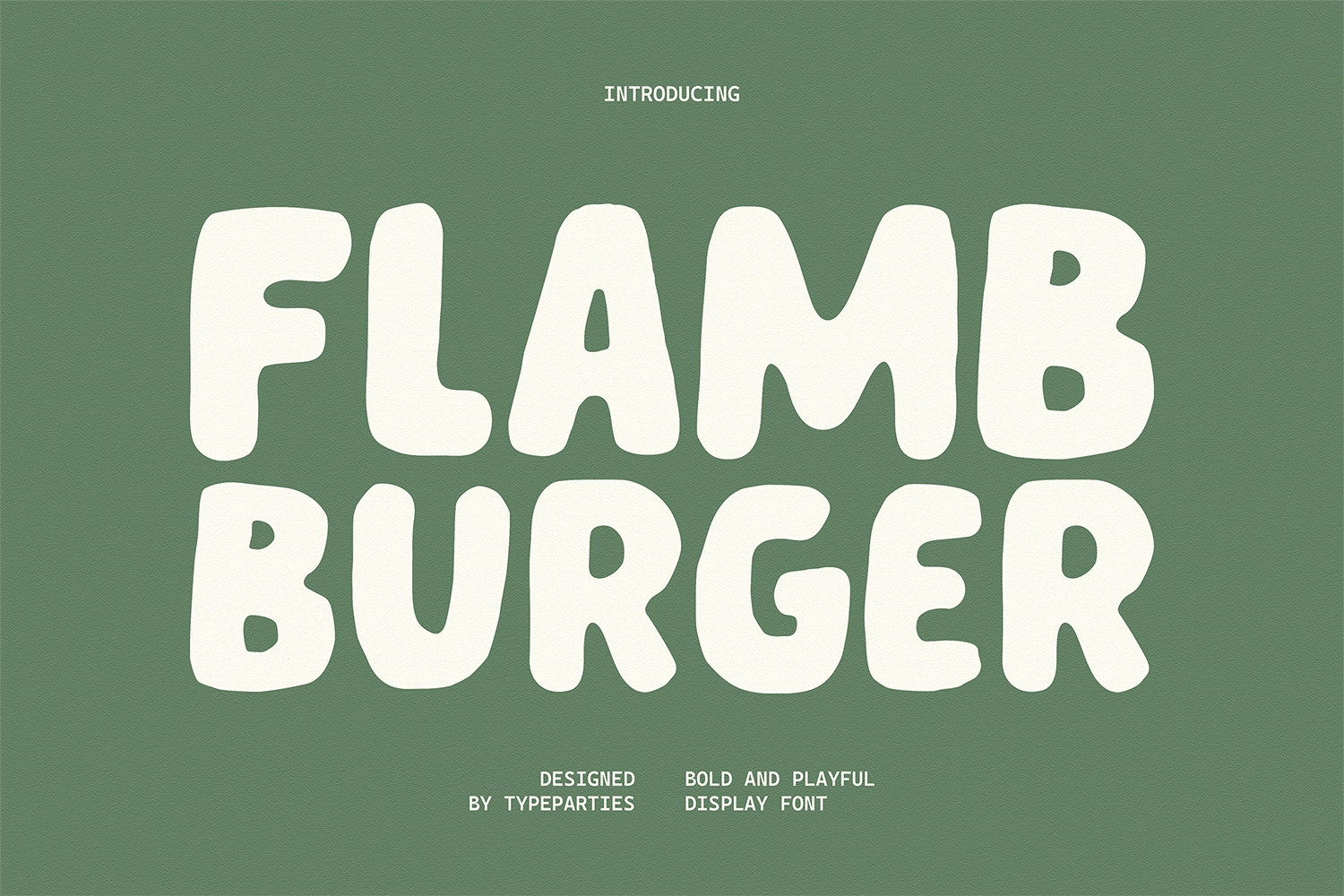 Flamb Burger - Fun Playful Font